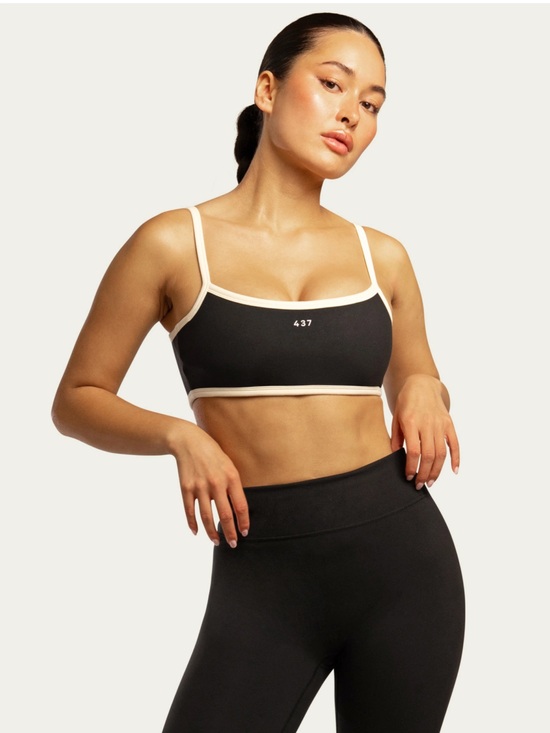 437 Other - 437 THE MICRO BRA BLACK & CREAM Size S
